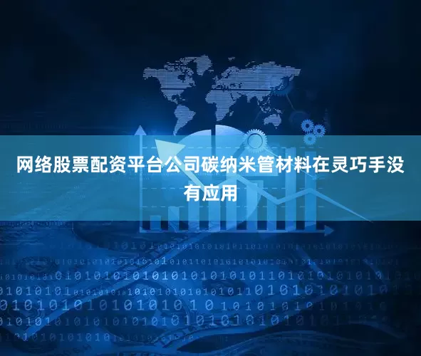 网络股票配资平台公司碳纳米管材料在灵巧手没有应用