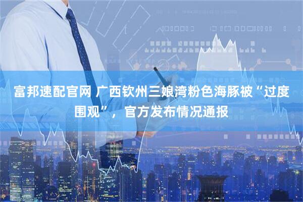 富邦速配官网 广西钦州三娘湾粉色海豚被“过度围观”，官方发布情况通报