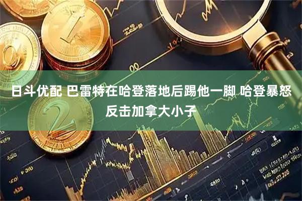 日斗优配 巴雷特在哈登落地后踢他一脚 哈登暴怒反击加拿大小子